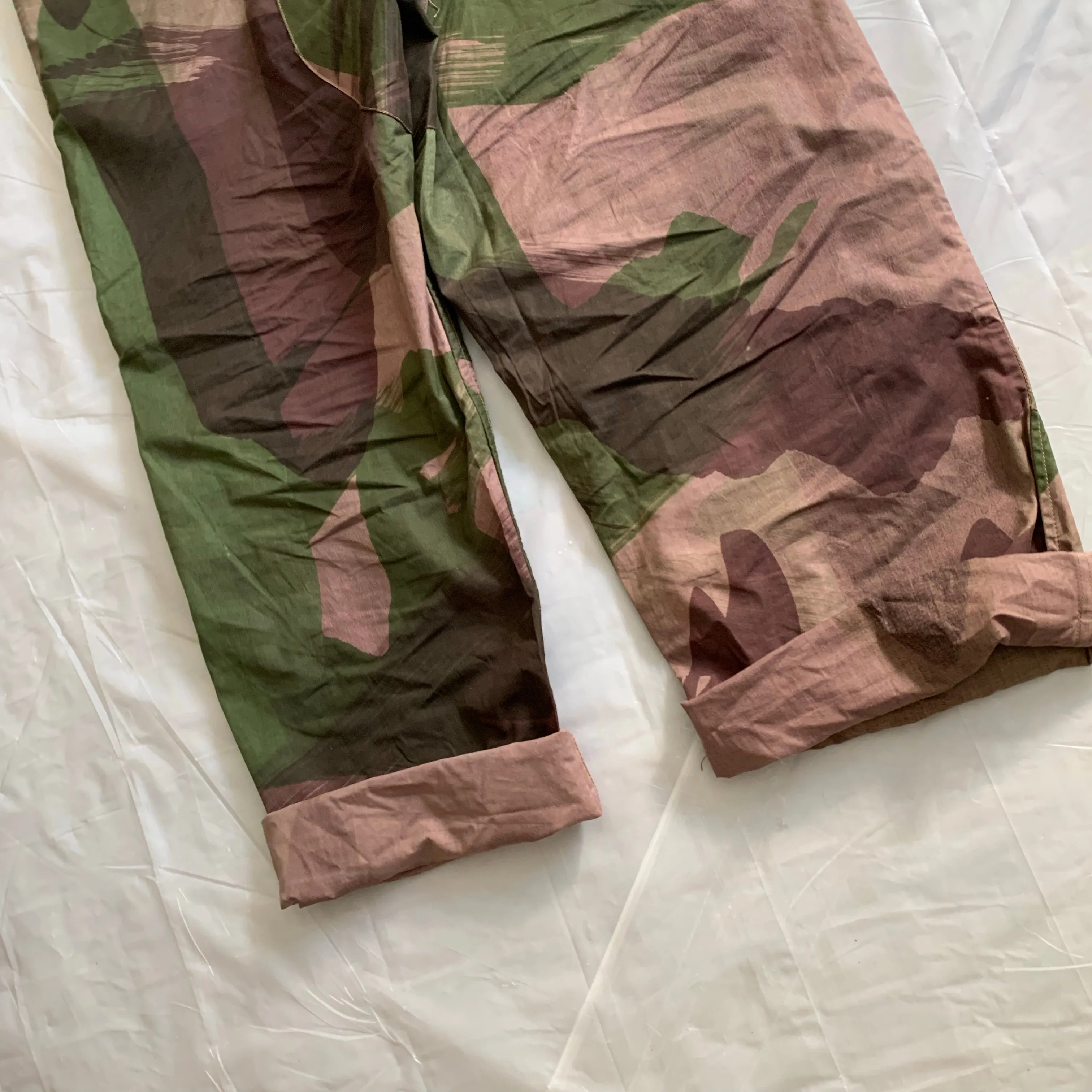 1940s Vintage WW2 British SAS Brush Camo Pants - Size XXL