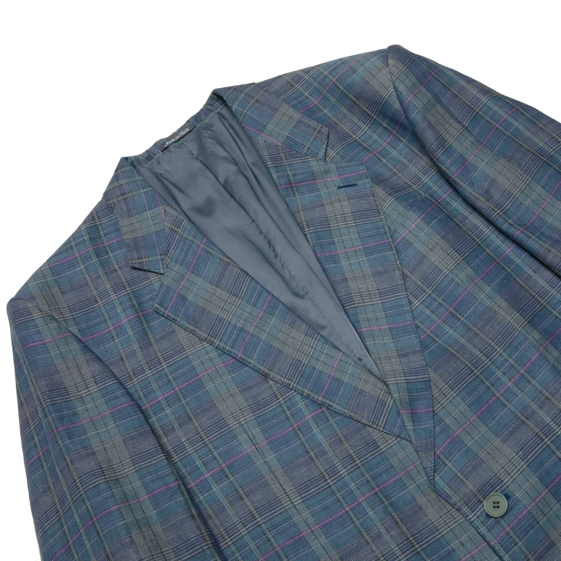 70s, Linen Slubs, Faint Iridescence, Sacco Construction, Neo-Dandy