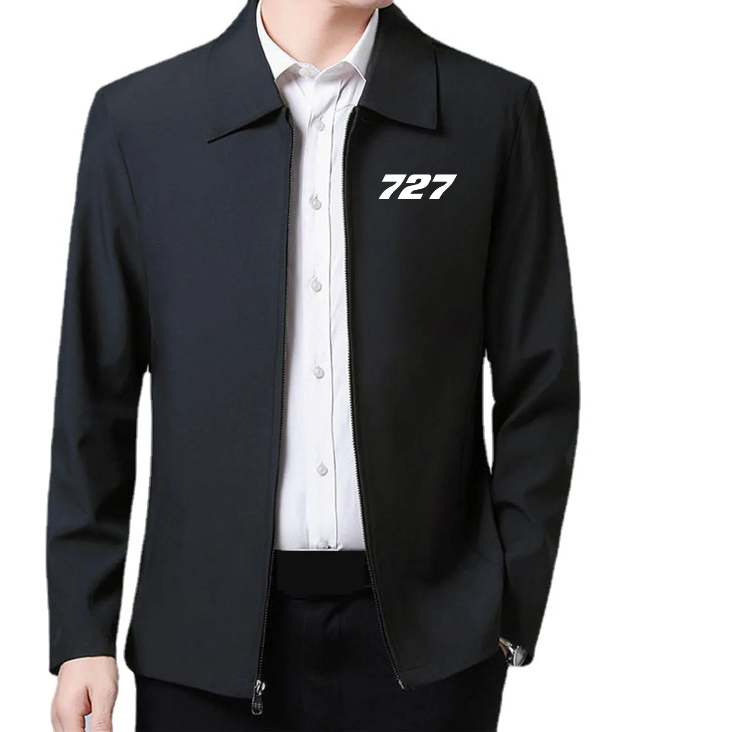 727 Flat Text Designed Stylish Coats