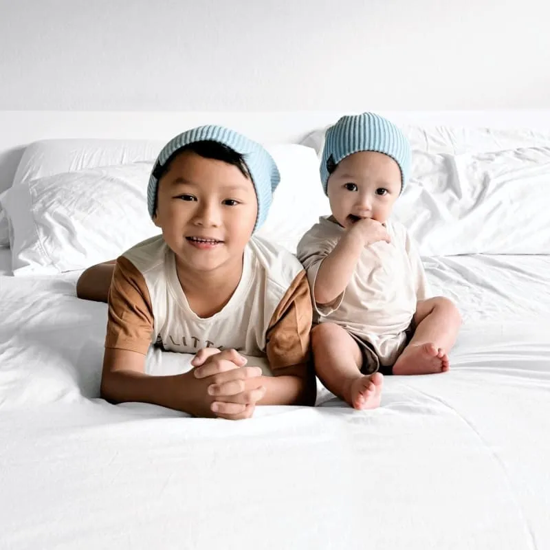 Baby Blue | Cozy Ribbed Knit Beanie - Newborn