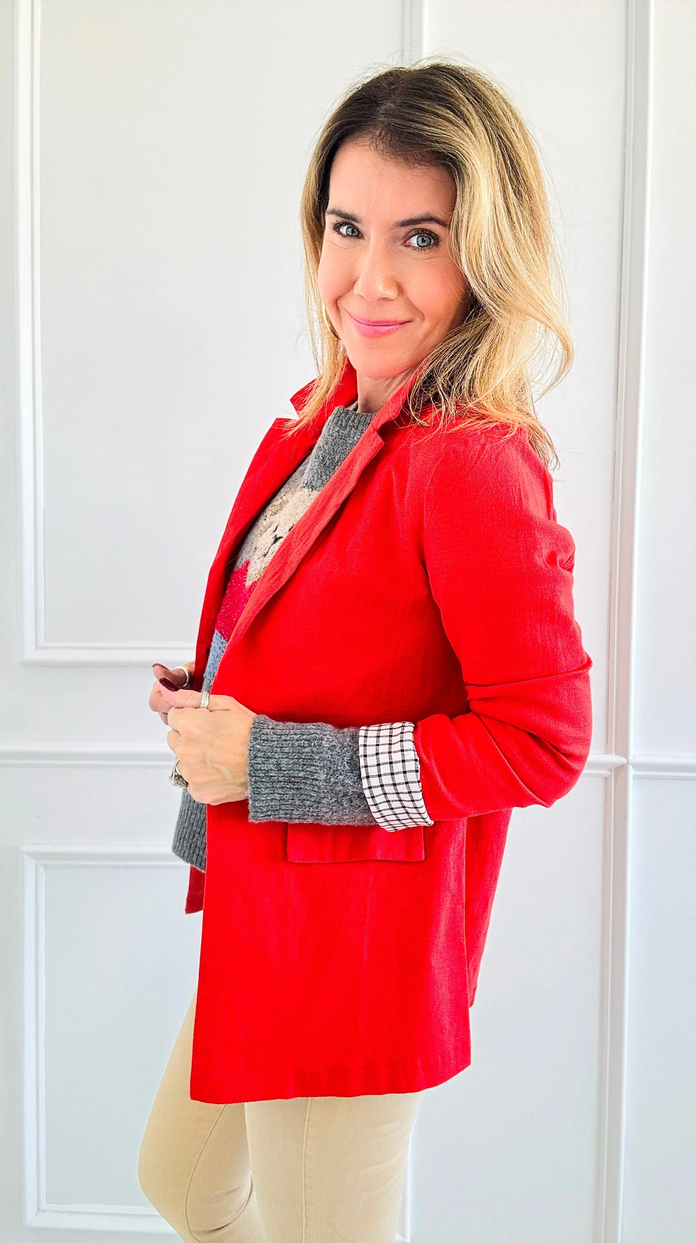Downtown Chic Blazer - Orange