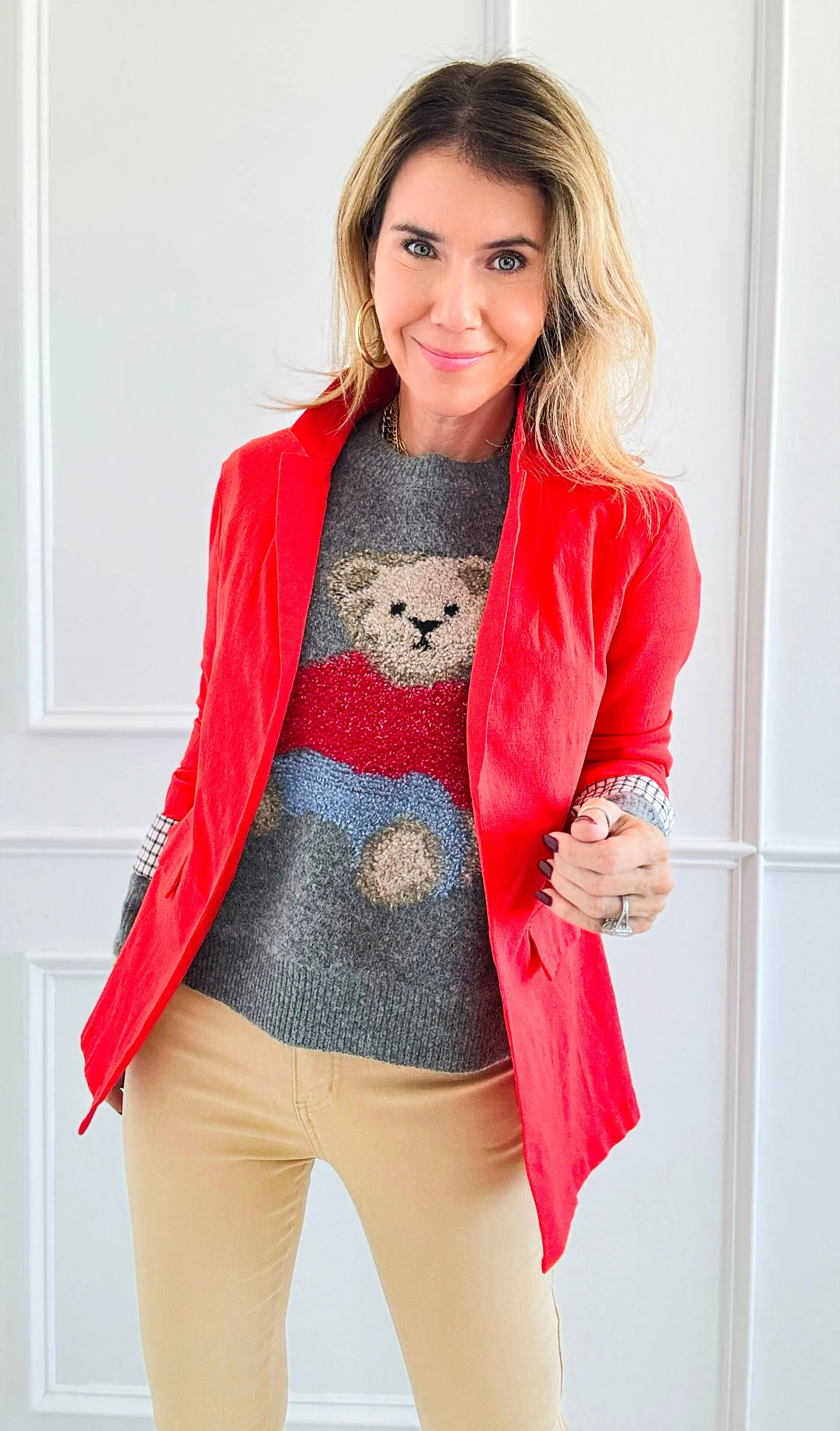 Downtown Chic Blazer - Orange