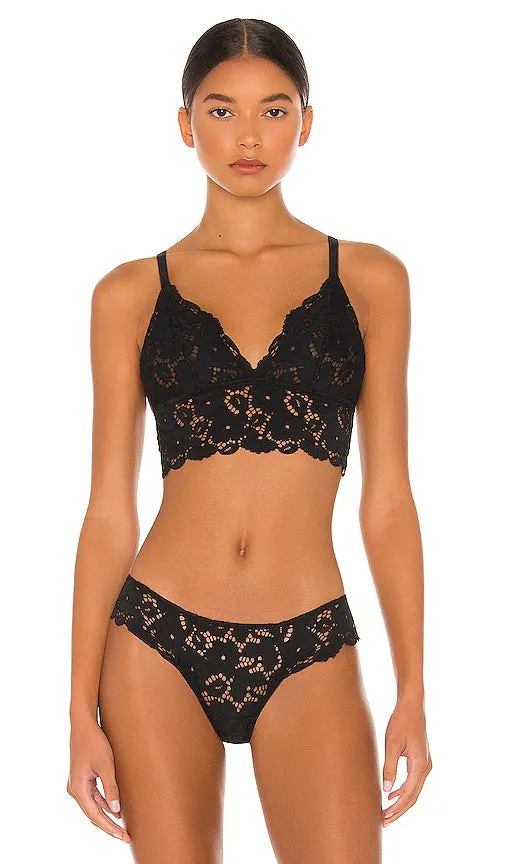 eberjey Naya The Classic Longline Bra in Black
