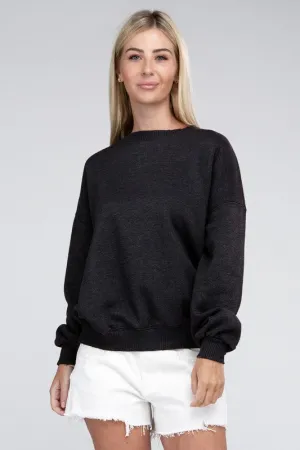 Edgy Comfy Modern Fashion Acid Wash Fleece Oversized Pullover