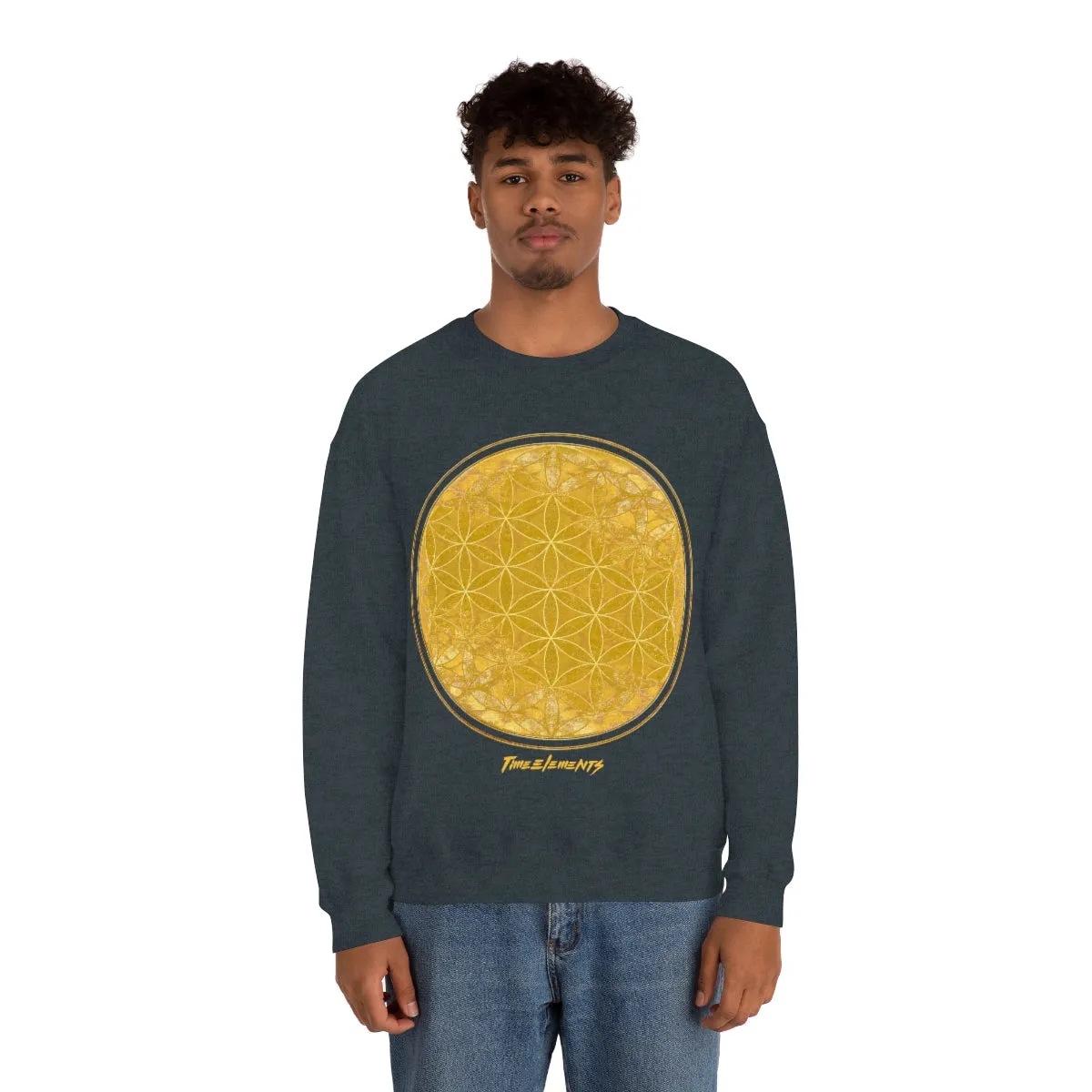 Flower Of Life Bright Gold | Sacred Geometry Sweatshirt