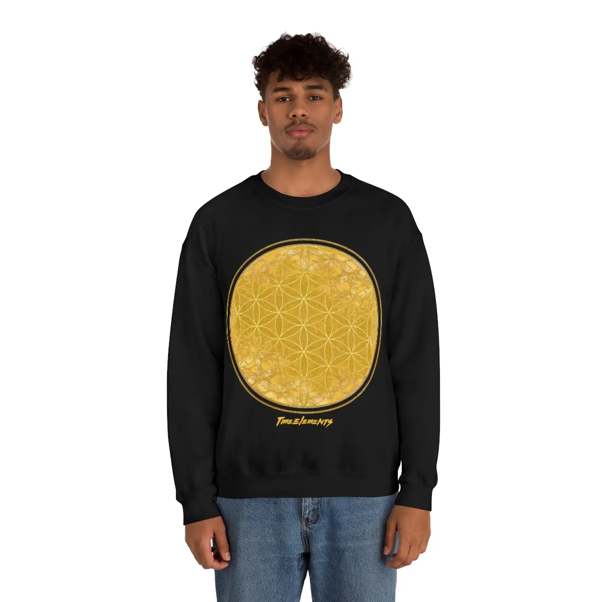 Flower Of Life Bright Gold | Sacred Geometry Sweatshirt