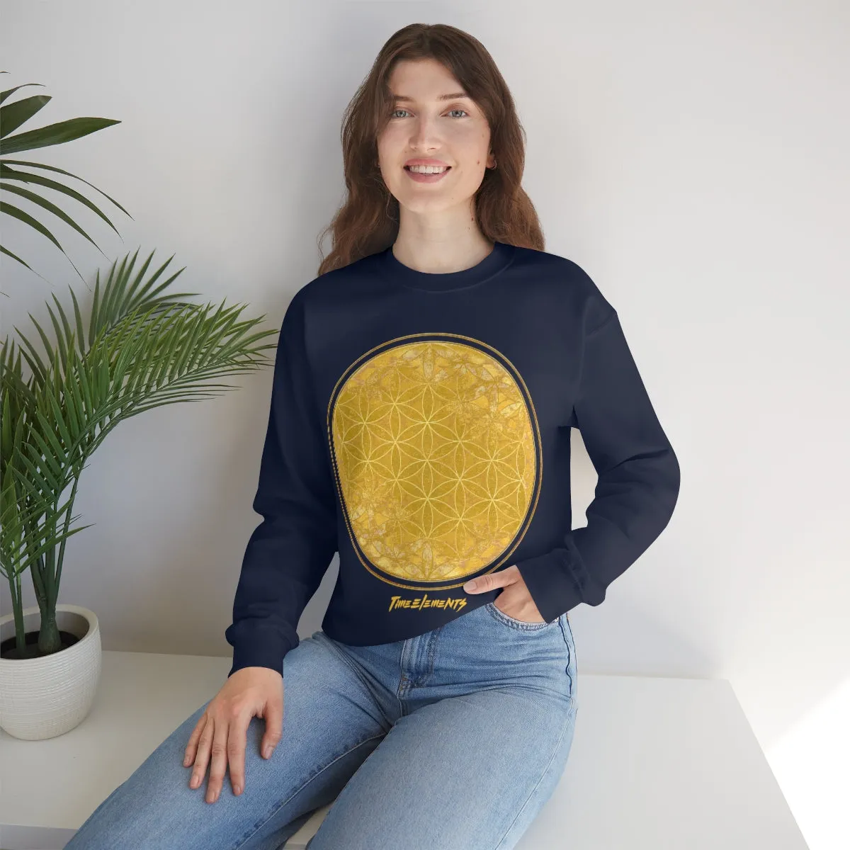 Flower Of Life Bright Gold | Sacred Geometry Sweatshirt