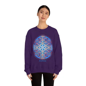 Flower of Life Magenta Blue | Sacred Geometry Sweatshirt