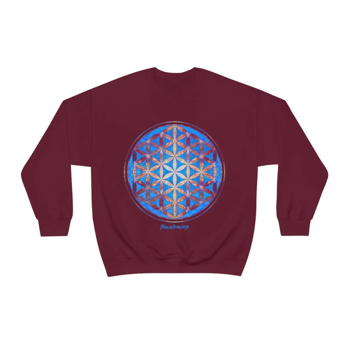 Flower of Life Magenta Blue | Sacred Geometry Sweatshirt