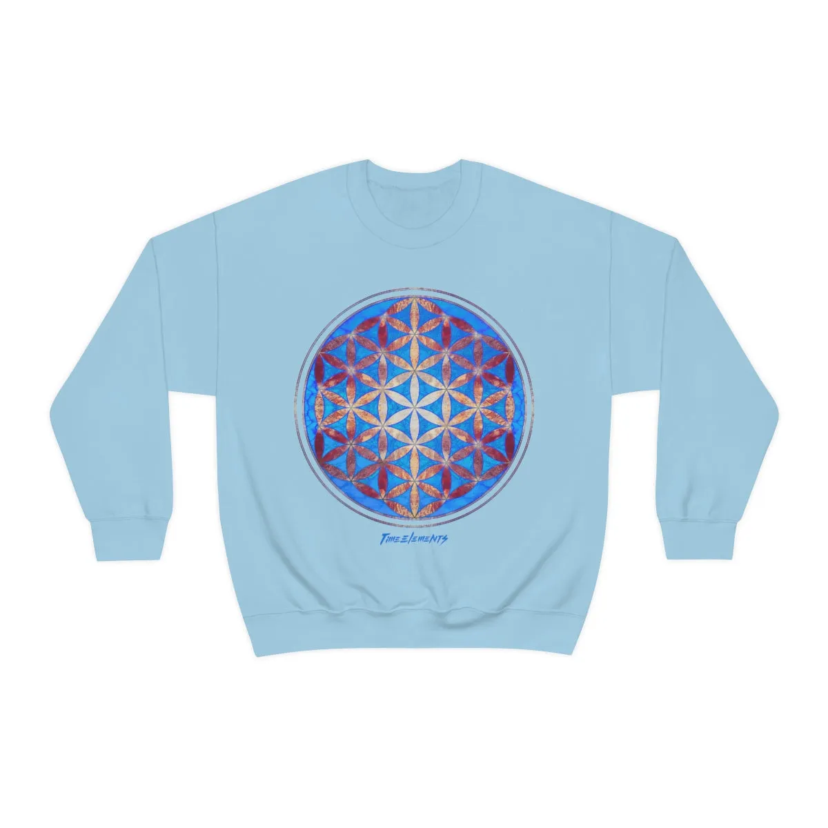 Flower of Life Magenta Blue | Sacred Geometry Sweatshirt