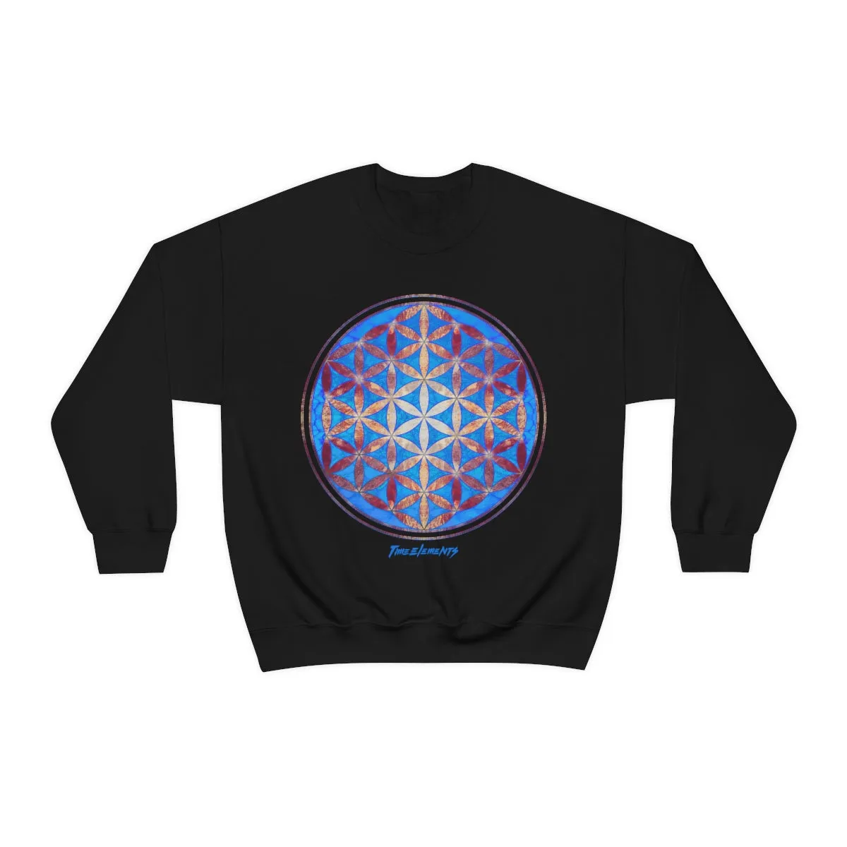 Flower of Life Magenta Blue | Sacred Geometry Sweatshirt