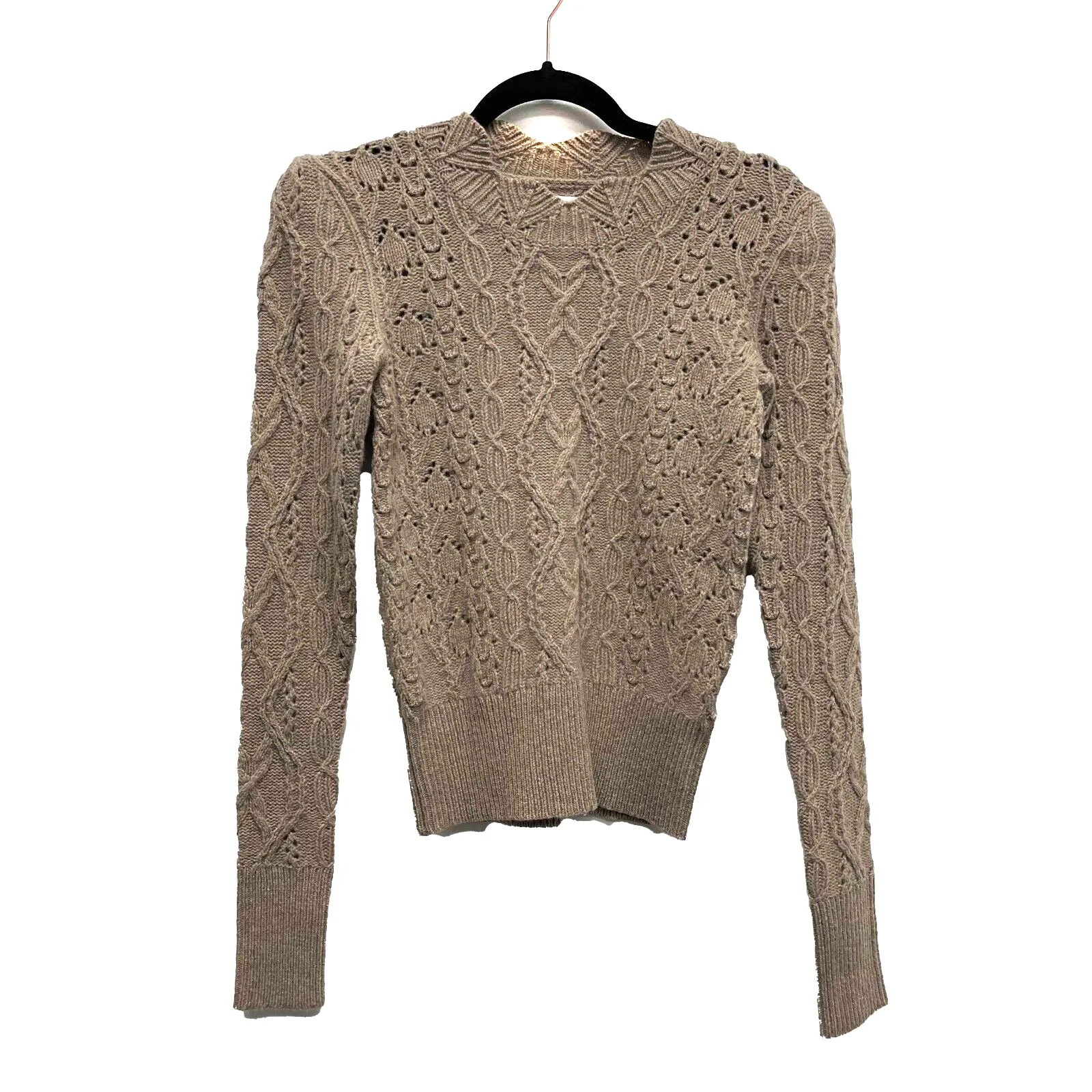 Isabel Marant NEW Emi Knitwear Wool Sweater Beige 34 US 2