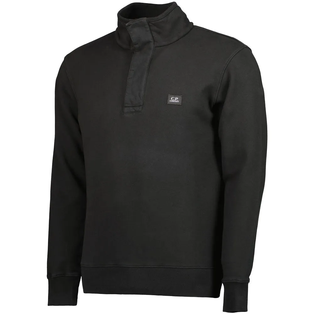 Logo Patch Quarter Button Sweatshirt