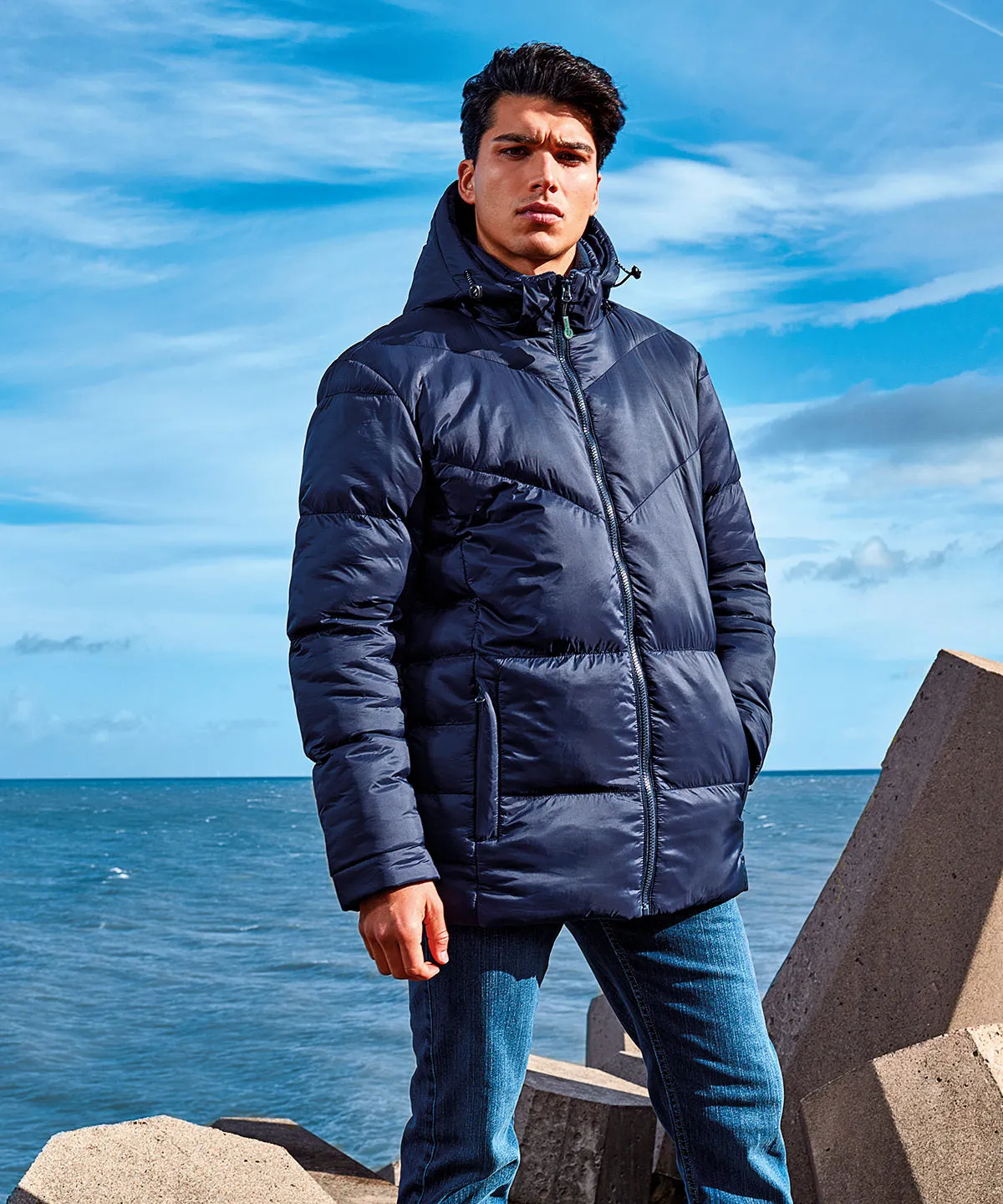 Navy - Fara recycled jacket