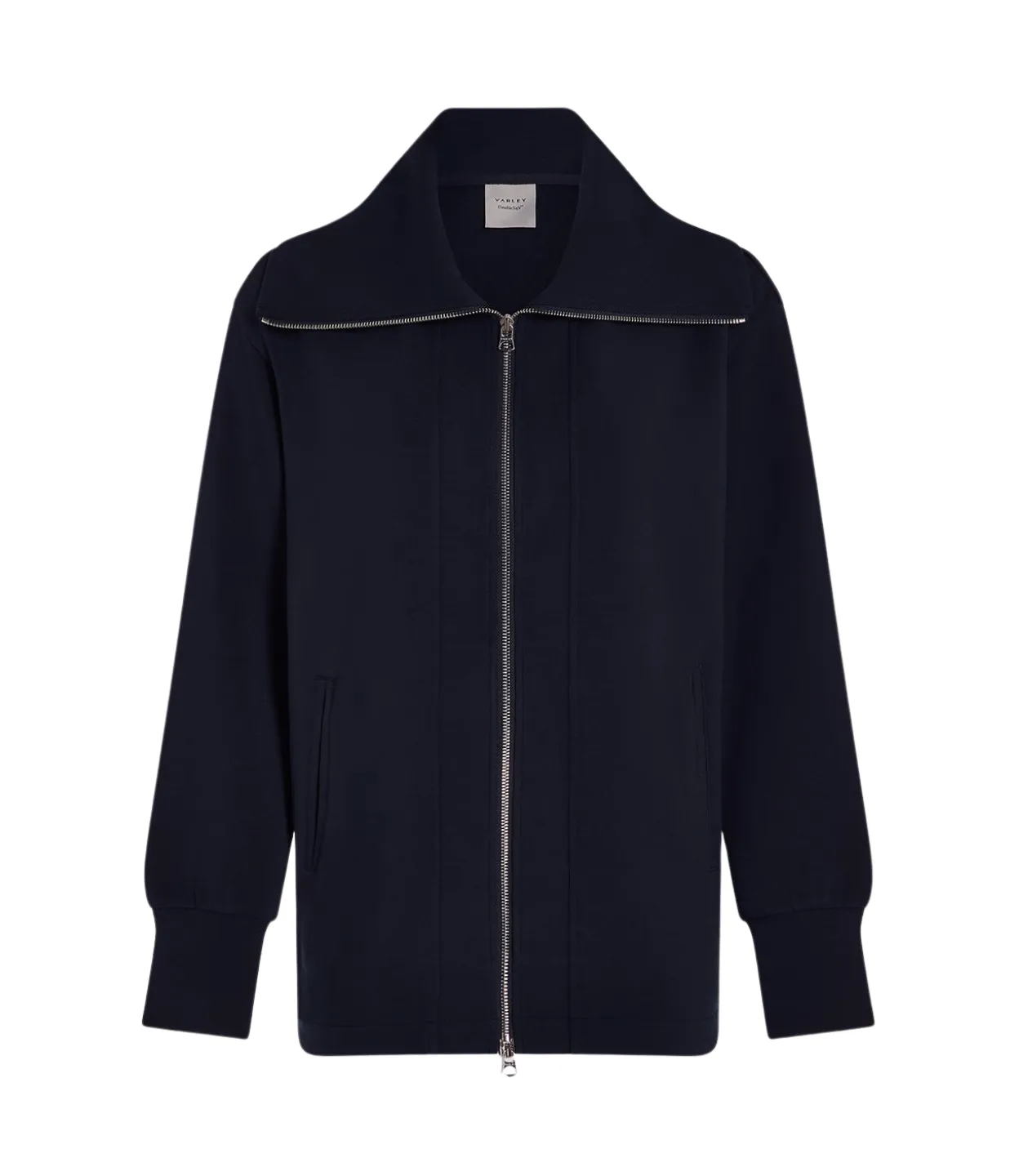 Raleigh Zip Through Sweat in Navy