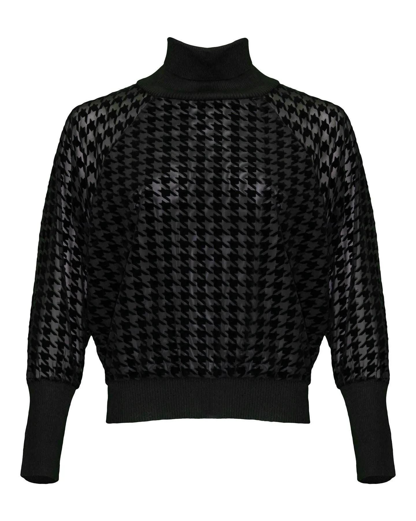Richard Houndstooth Turtleneck