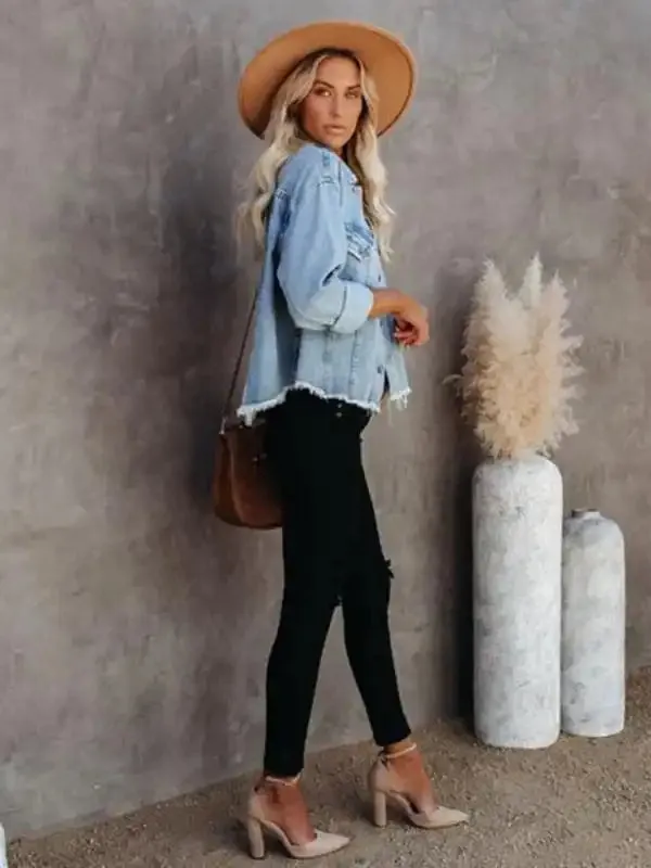 Women’s Cropped Denim Jacket